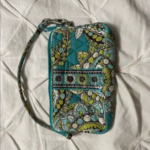 Vera Bradley wristlet, two inside actions, gently used, great for cell phone